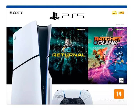 Sony PlayStation 5 Slim Standard CFI-2015A 1TB Ratchet & Clank: Rift Apart, Returnal white color 2022