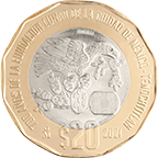 20 Commemorative Coin 700 Years of Tenochtitlan